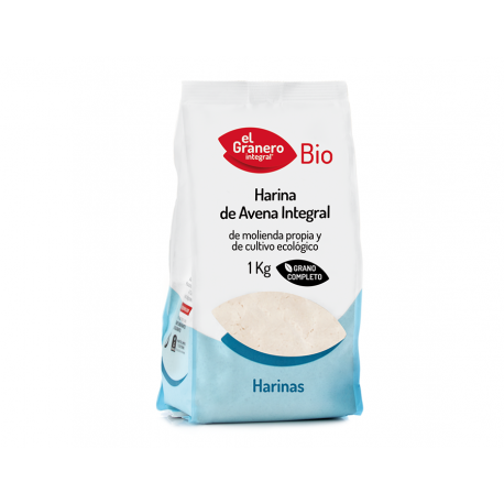 Harina integral de avena bio 1kg