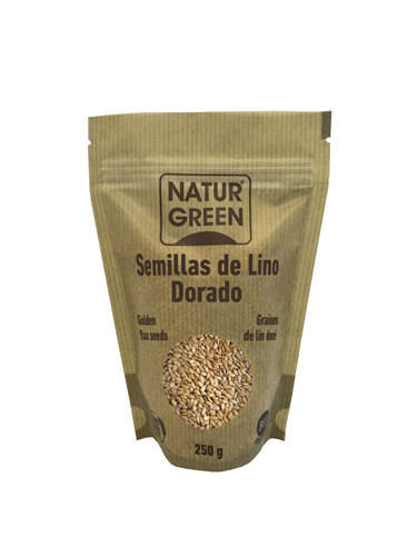 Lino molido marrón Bio 225 g. Naturgreen. LaCasadelesHerbes