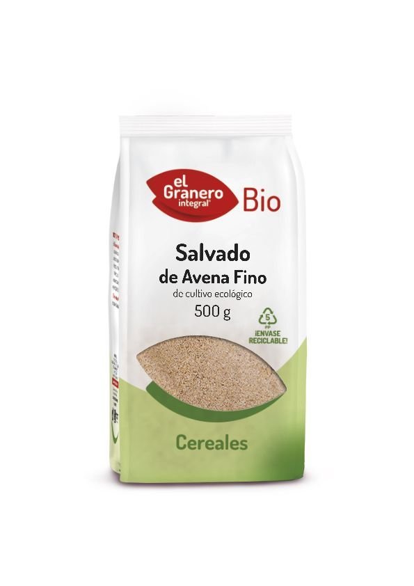 Salvado de Avena fino Bio 500 g. El Granero Integral. LaCasadelesHe