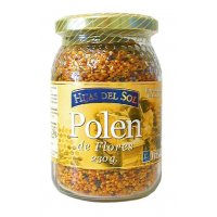 Polen grano frasco