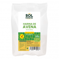 Harina integral de avena Bio sin gluten 500 g