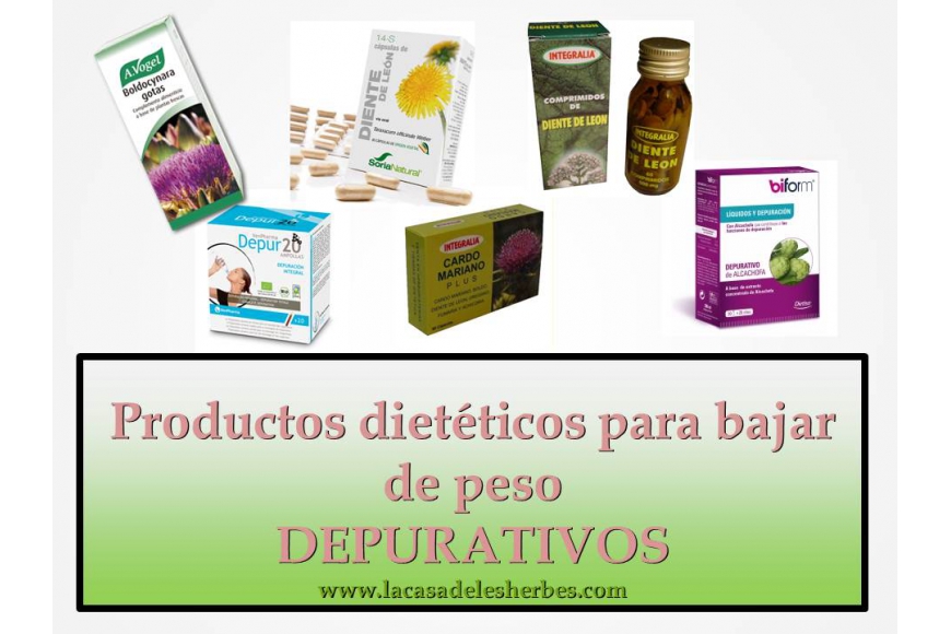 Productos dietéticos para bajar de peso: Depurativos 